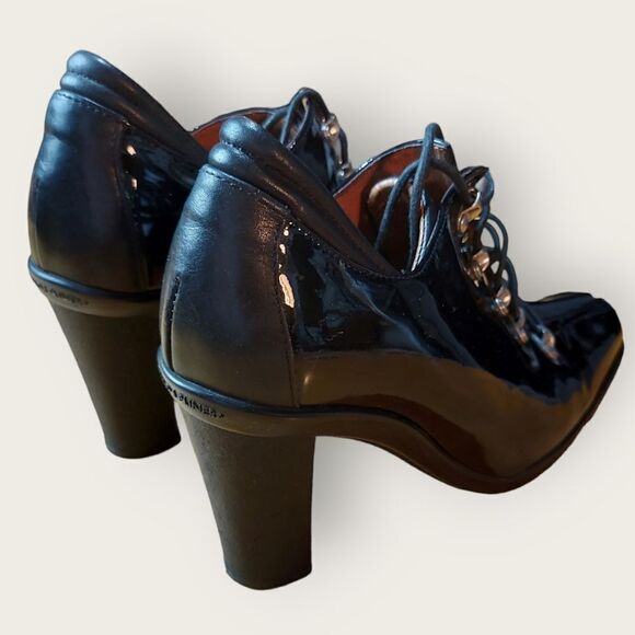 Donald J. Pilner Black Patent Leather Duke Booties Size 7.5 - Picture 8 of 11